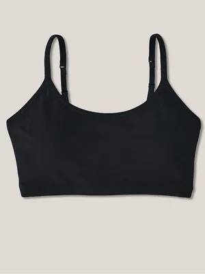 NWOT - pact Women's Black Everyday Strappy Scoop organic cotton Bralette S thumbnail 9