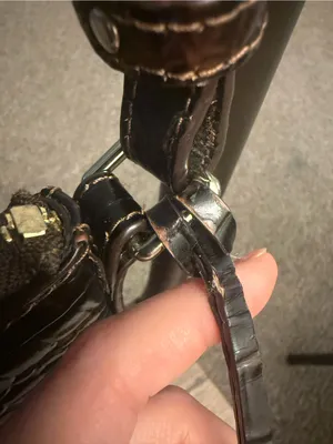 Brahmin Katie Crossbody Bag in Chocolate Melbourne Croc-Embossed Leather thumbnail 14