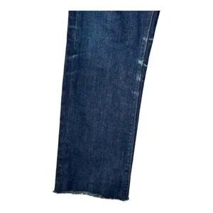 APC Jeans Women 24 Blue Dark Wash Denim Button Fly Faded‎ Straight Cropped Leg thumbnail 5