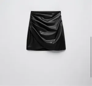 Zara faux leather wrap skirt thumbnail 3