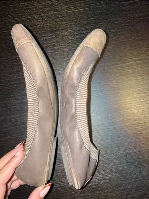 Tory Burch Bronze Metallic Cap-Toe Brown Ballet Flats thumbnail 4