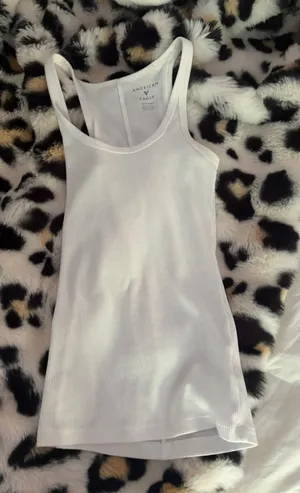 american eagle white tank top  thumbnail 1