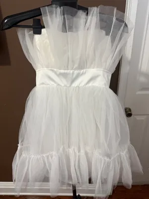 Katie May Ellee Mini Bridal Cocktail Dress White Size Medium thumbnail 3