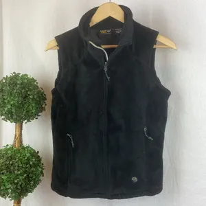 Mountain Hardware Black Soft Cozy Zip Up Sleeveless Fleece Vest S thumbnail 2