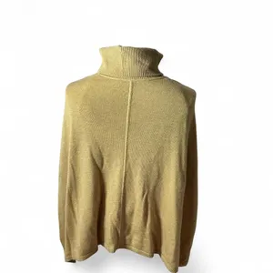 Banana Republic Turtleneck Sweater Tan Neutral Tunic‎ Cozy Pullover Womens thumbnail 2