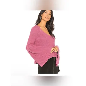 Free People Damsel Bell Sleeve Sweater thumbnail 3