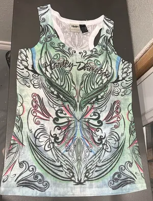 Harley Davidson tank y2k sz m 1024d Size M thumbnail 1