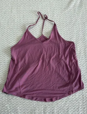 Lululemon Athletica Womens Plum Purple Split Back V-Neck Yoga Tank Top Size 4-6 thumbnail 1