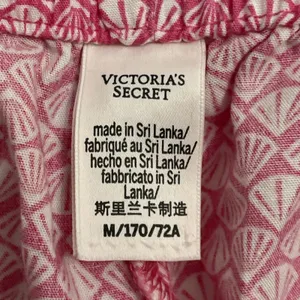 Victorias Secret Pink Fan Shell Print Pajama Shorts Womens Size Medium thumbnail 3