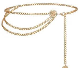 Pendant Multilayer Waist Chain / Belt (Gold Tone) thumbnail 1
