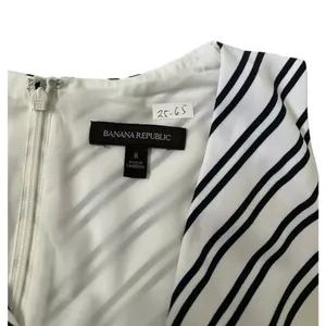 Banana Republic Black & White Striped Jumpsuit Women Size 8 | 25-652 thumbnail 6