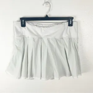 JOY LAB White Pleated Back Waist Zip Pocket Skirt XL Tennis Fishing Golf Neutral thumbnail 2