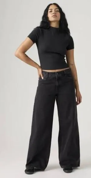 Levi’s Faded Black 94’ Baggy Wide Leg Jeans thumbnail 1