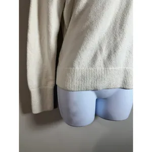 Banana Republic Off White Textured Cotton Blend Pullover‎ Sweater Size S thumbnail 3