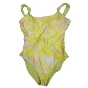 Aerie One Piece Swimsuit Womens Small Yellow Tie Dye Open Back Full Coverage thumbnail 8