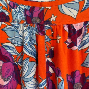 Free People Keepin On Floral Top Blouse Lg Tie Sleeve Boho Cottagecore Bodycon thumbnail 7