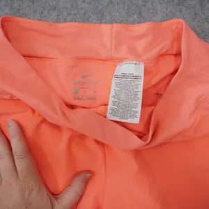 Nike Women's Size Small Pink Orange Running Shorts Dri-FIT Athletic Lightweight thumbnail 2
