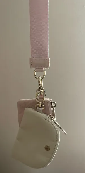 Lululemon Keychain Pink White thumbnail 2