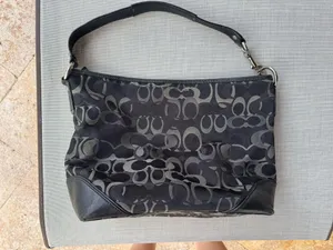 Coach Black Grey Shoulder Bag thumbnail 2