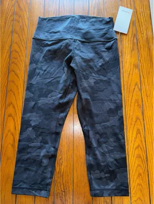 Lululemon Align High Rise 21” Heritage Camo Black H3DC Size 10 NWT thumbnail 3