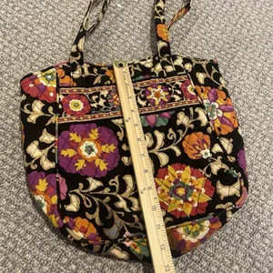 Vera Bradley Bag Suzani 2011 Tote Shoulderbag Purse Medium Floral Quilted Cotton thumbnail 4