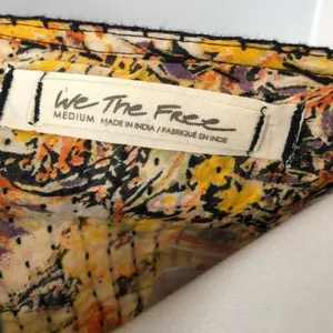 Free People Boho Floral Cool Meadow Printed Top in Midnight Combo Medium NEW thumbnail 8