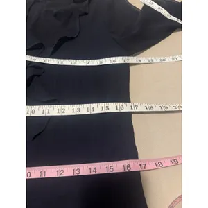 Tommy Hilfiger Blouse Medium Ruffle Top Long Sleeve Blue Preppy Office Work Wear thumbnail 9