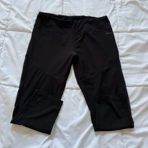 Gottex Cropped Leggings Pants Womens Size XL Black Stretch Yoga Activewear Gym‎ thumbnail 1