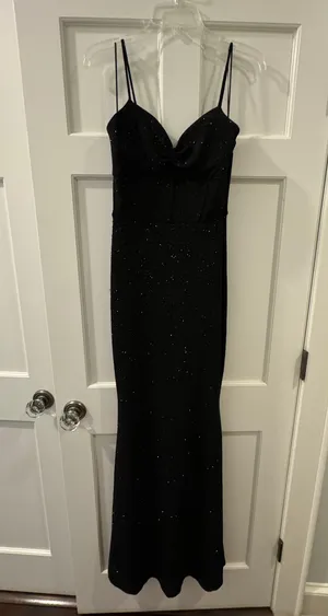 Windsor Black Sparkly Formal Gown thumbnail 1