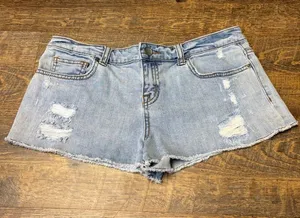 Victorias Secret Low Rise Boyfriend Denim Jean Shorts Womens 6 Blue Cutoffs Mini thumbnail 1