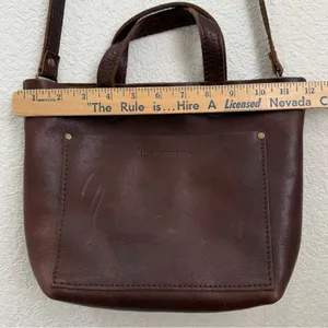PLG PORTLAND Leather Goods “Almost Perfect” Mini Crossbody Tote Bag thumbnail 7