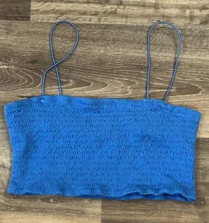 Anthropologie Maeve Blue Tube Tank Top Women’s Small thumbnail 1