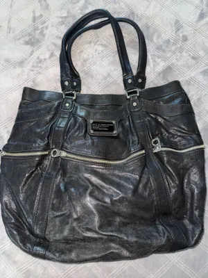Marc by Marc Jacobs Black / silver Leather Large Shoulder Bag 100% lamb skin thumbnail 1