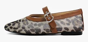 NEW Mesh Ballet Flats Round Toe Buckle Strap Comfy Career Mary Jane Shoes 9.5 thumbnail 1