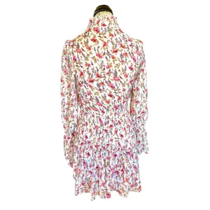 Princess Polly Dress Sz 2 Mini Floral Ruffle Tiered Sheer Whimsical Coquette thumbnail 4