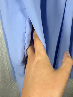 Abercrombie & Fitch Light Purple Pleated Chiffon‎ Short Puff Sleeve Dress thumbnail 6