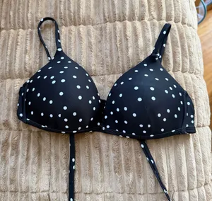 No Boundaries Polka Dot Push Up Bikini Top thumbnail 1