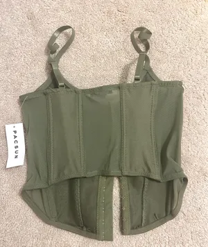 Green PacSun Corset Top thumbnail 3