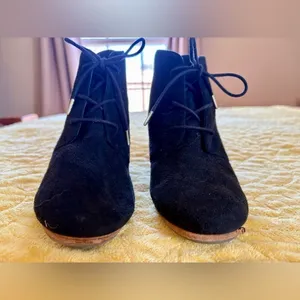 Dr. Scholl's Black Dynasty Wedge Lace Up Booties thumbnail 6