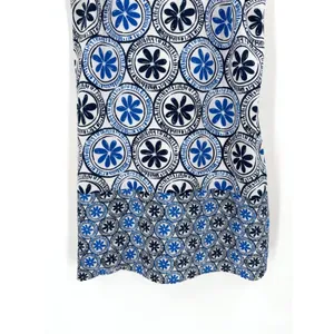 Mud Pie Shift Dress Womens Small Blue‎ White Floral Medallion Coastal Preppy Mod thumbnail 4