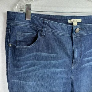 Cabi Blue Jeans Womens 16 Denim Flare 511R Stretchy Dark Wash Comfort Pants thumbnail 3