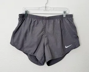 [Nike] Gray Pull-On Dri-Fit Built-in-Brief Tempo Running Shorts NWT Size Large L thumbnail 1