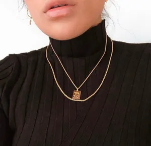old English Initial D Pendant Necklace thumbnail 1