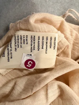 NWT Free People We The Free Size S Sleeveless Henley Tank Top Cream Raw Hem Boho thumbnail 12