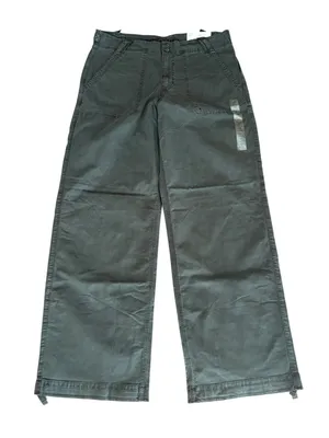 American Eagle Stretch High Waist Stovepipe Pants Womens Size Reg Gray Black NEW thumbnail 1