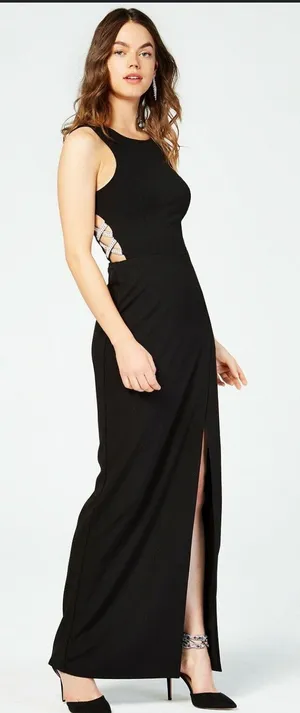 Junior Speechless Embellished High Slit Gown Size‎ 5 NWT thumbnail 1