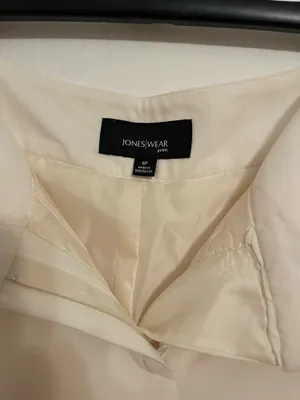 Classic White Tailored Pants Size M thumbnail 6