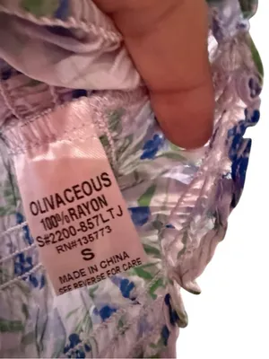 Olivaceious Smocked puff sleeve milk maid crop Blouse romantic Coquette girl thumbnail 5