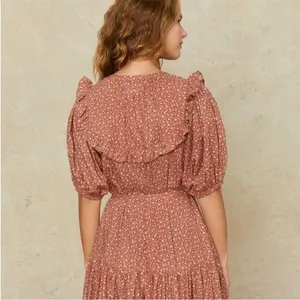 Christy Dawn Dress Emilia‎ Floral Midi Cotton Rooibos Harvest S EUC thumbnail 8