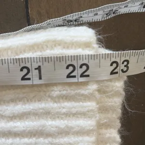 Abercrombie & Fitch Open Knit Sweater Womens Size XS White Y2K Sheer Sweater thumbnail 6